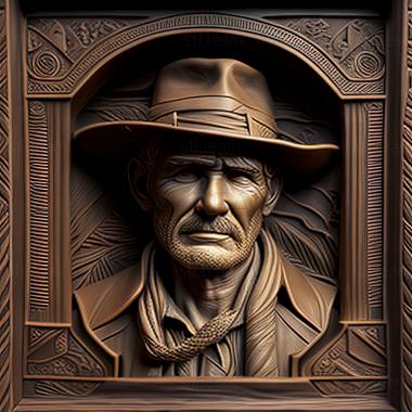 3D model Indiana JonesIndiana Jones in Search of the Lost ArkHar (STL)